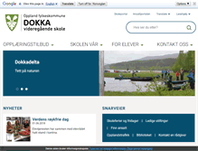 Tablet Screenshot of dokka.vgs.no